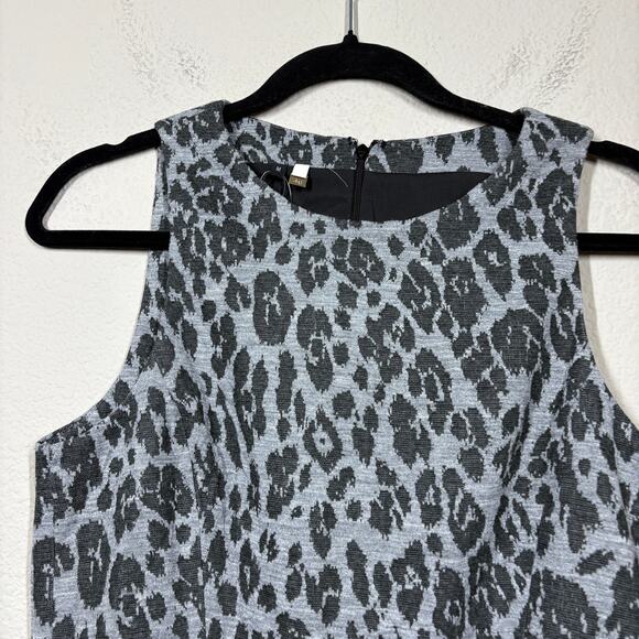 4 Collective Medium Animal Print A Line Fit & Flare Dress Black Gray Sleeveless - Picture 3 of 7